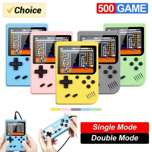 Retro Portable Mini Handheld Video Game Console 8 Bit 3.0 Inch Color LCD Kids Color Game Player Built in 500 Games