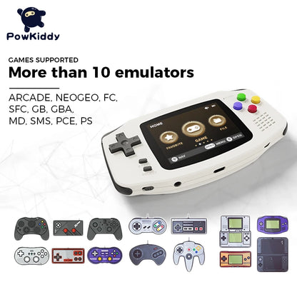 New POWKIDDY A30 Handheld Game Console 2.8 inch IPS HD Screen 32G Built-in 4000 Games Portable Game Console Children’s Gift