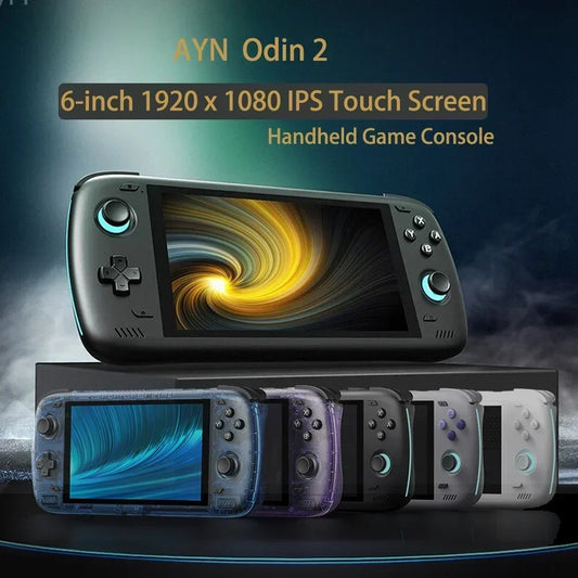 Free Bag  Ayn Odin 2 Pro Upgraded version 6" IPS Screen Handheld Game Player  Android13 16G 512G Wifi Bluetooth Portable Console